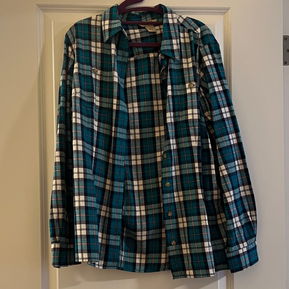 Plaid Button Down Shirt for Women
